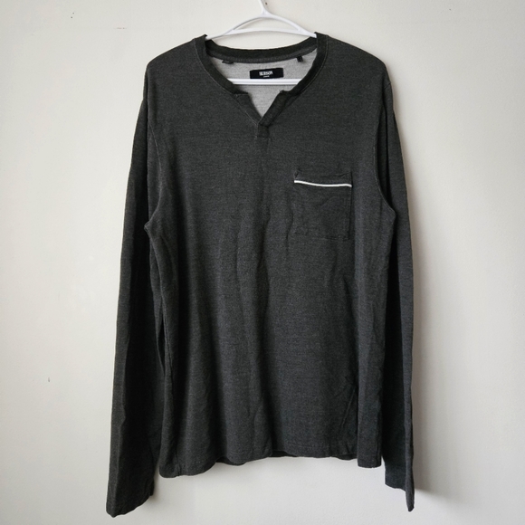 HUDSON Men's Long Sleeve Lounge Shirt Size L - Picture 1 of 11